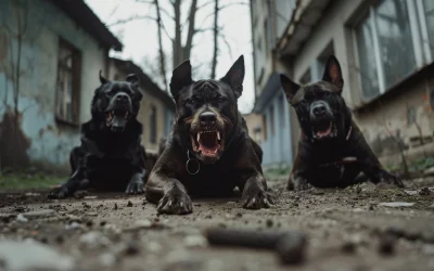 Woman Attacked By Three Dogs