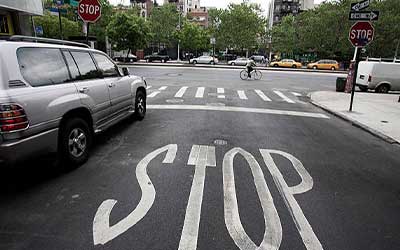Intersection Stop Sign Collision