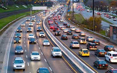 Highway Slowing Traffic Rear-End